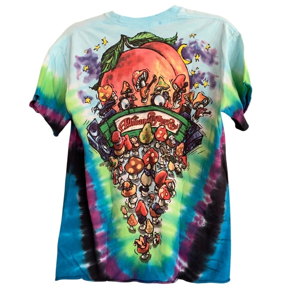 Liquid Blue Allman Brothers V Tie Dyed Short Sleeve Band Tee Sz M
